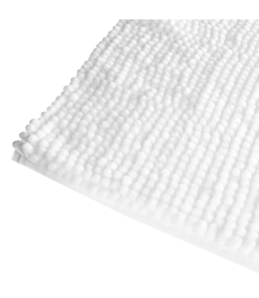 Tapis de Salle de Bain Chenille 50x80cm Blanc-3