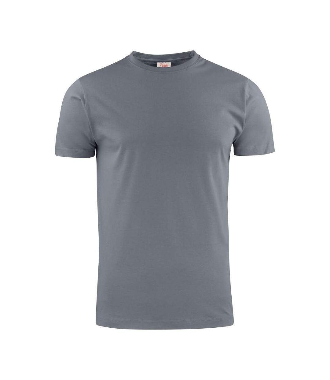 T-shirt Homme Gris Acier Printer-1