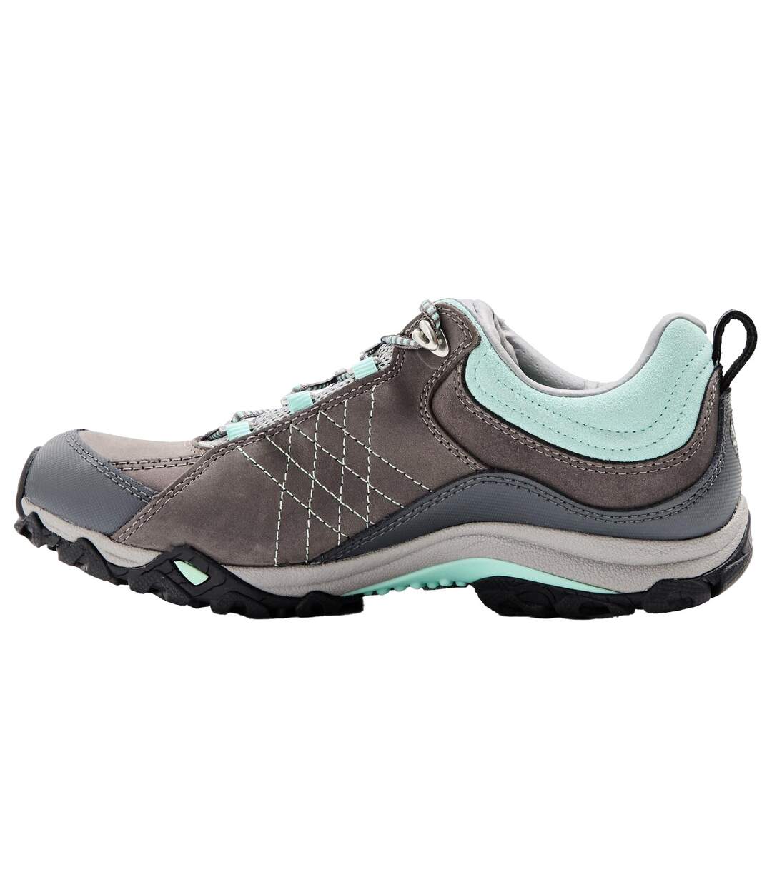 Womens/ladies Leather Waterproof Hiking Shoes Charcoal Beach Oboz-2