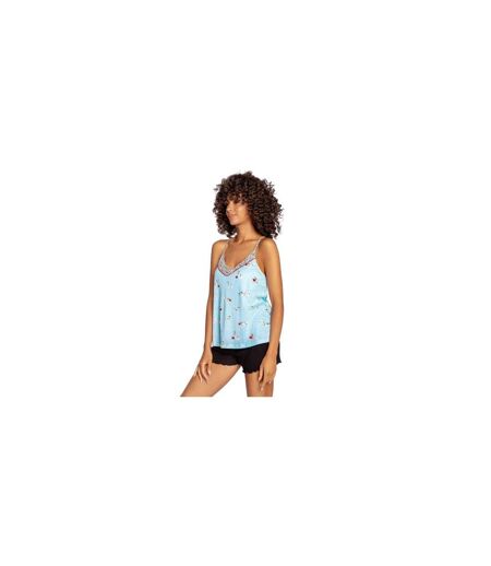 Débardeur Motif/style Imprimé Dalmatien Femme Turquoise Pâle PJ Salvage