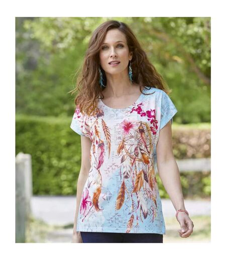 T-shirt femme bleu Atlas For Women