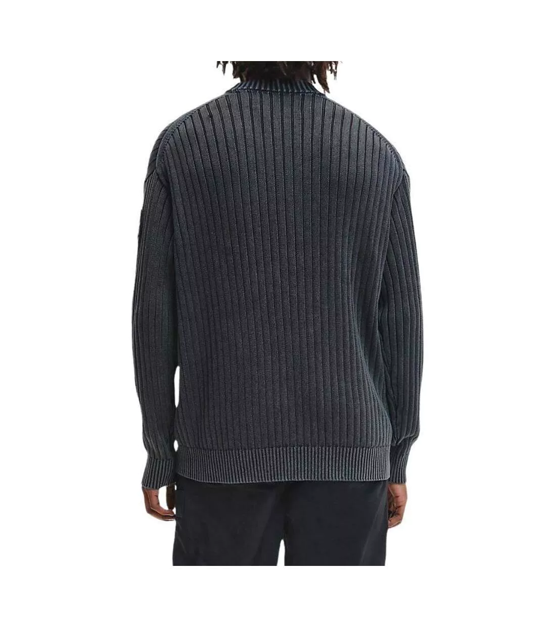 Sweat Motif/style Côtelé Homme Graphite Calvin Klein-2