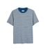 T-shirt Manches Courtes Motif Rayé Danny Homme Gris Farah-2