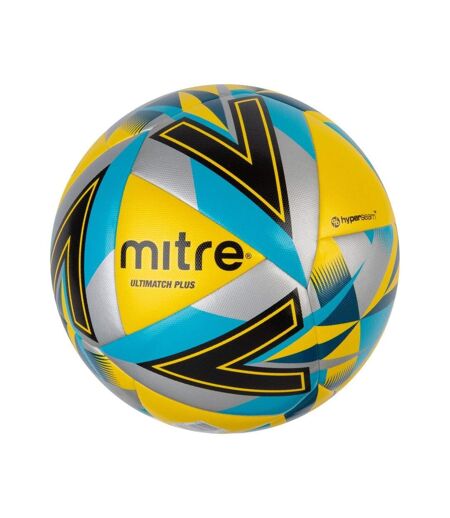 Mitre - Ballon de foot ULTIMATCH MAX (Jaune / Noir / Bleu) (Taille 4) - UTCS190