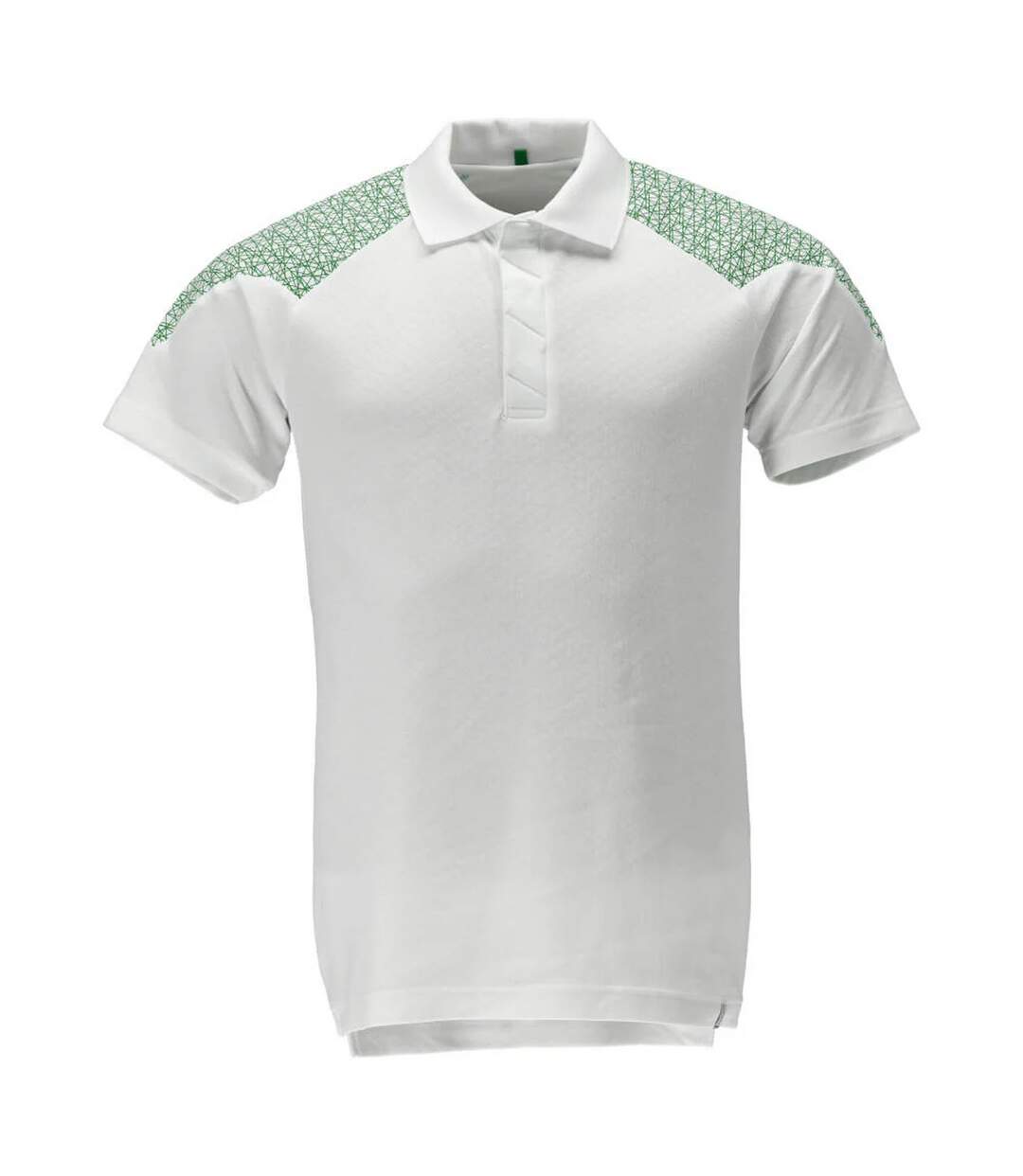 Polo Food & Care Homme Blanc Vert Gazon Mascot-1