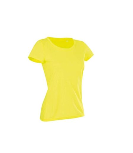 Stedman Womens/Ladies Active Cotton Touch Tee (Cyber Yellow) - UTAB351