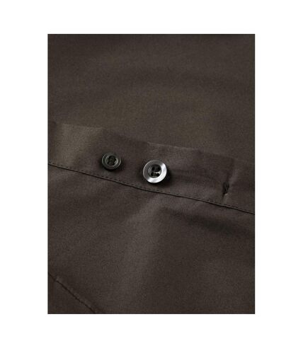 Russell Collection Mens Long Sleeve Easy Care Fitted Shirt (Chocolate) - UTBC1031