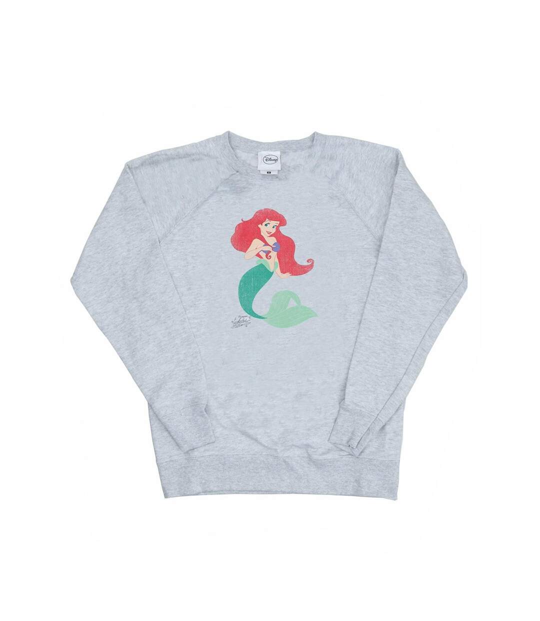 Disney Princess - Sweat CLASSIC ARIEL - Femme (Gris chiné) - UTBI10132-1