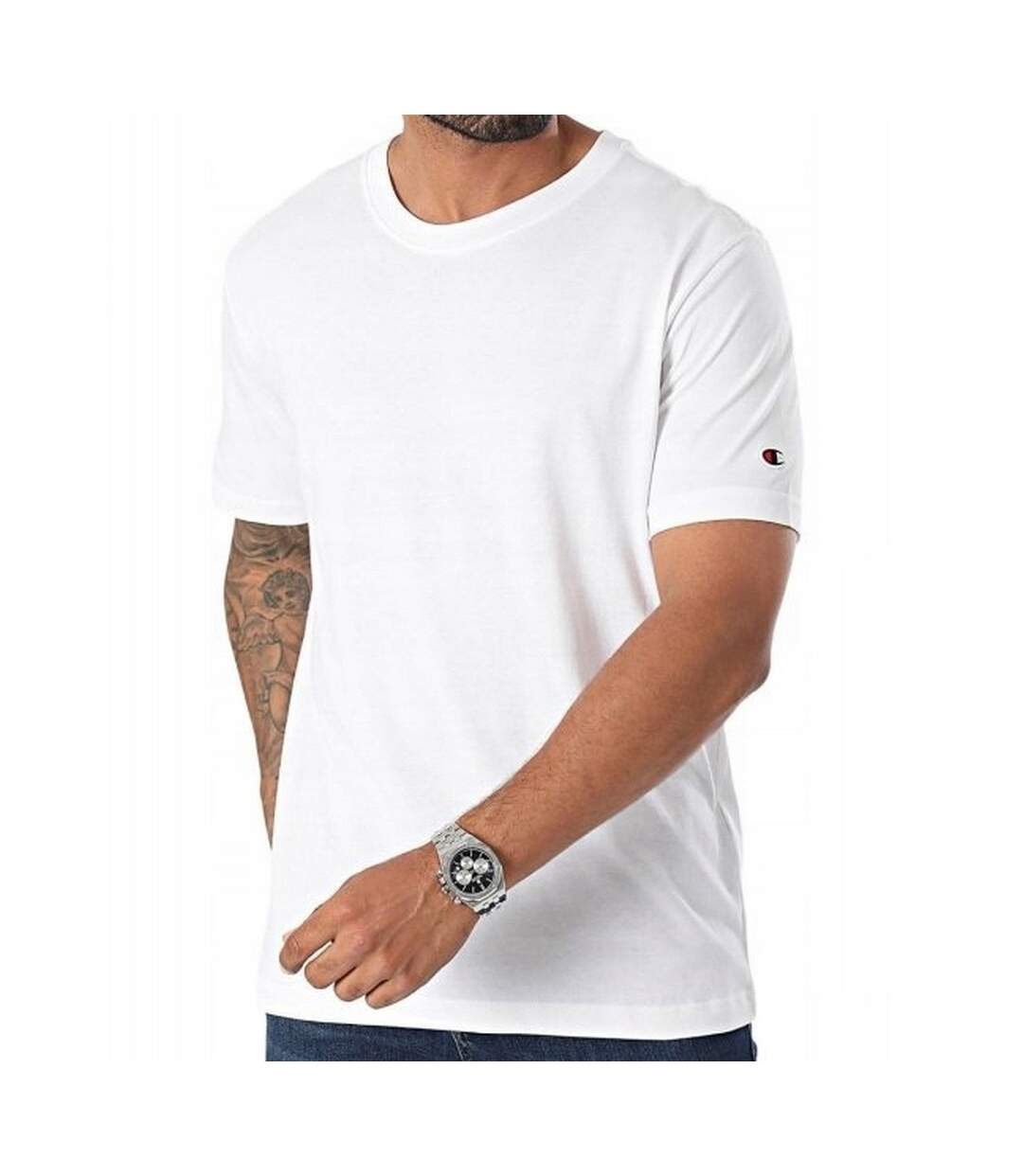 Pack Of 2  Mens Icons T-shirt  White Black Champion-4