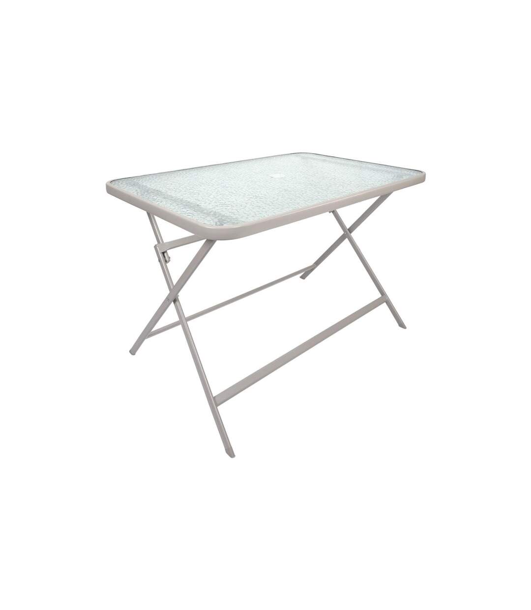 Table de Jardin en Verre Formentera 110cm Beige-1