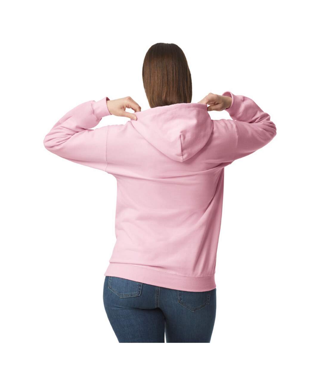 Unisex softstyle midweight hoodie light pink Gildan