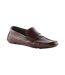 Mens Brantley Leather Penny Loafers Brown Dune London-1