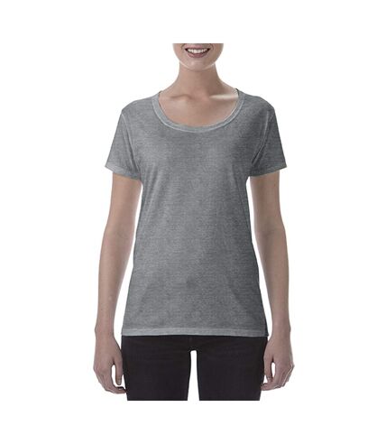 Gildan - T-shirt à col rond - Femme (Graphite chiné) - UTBC3717