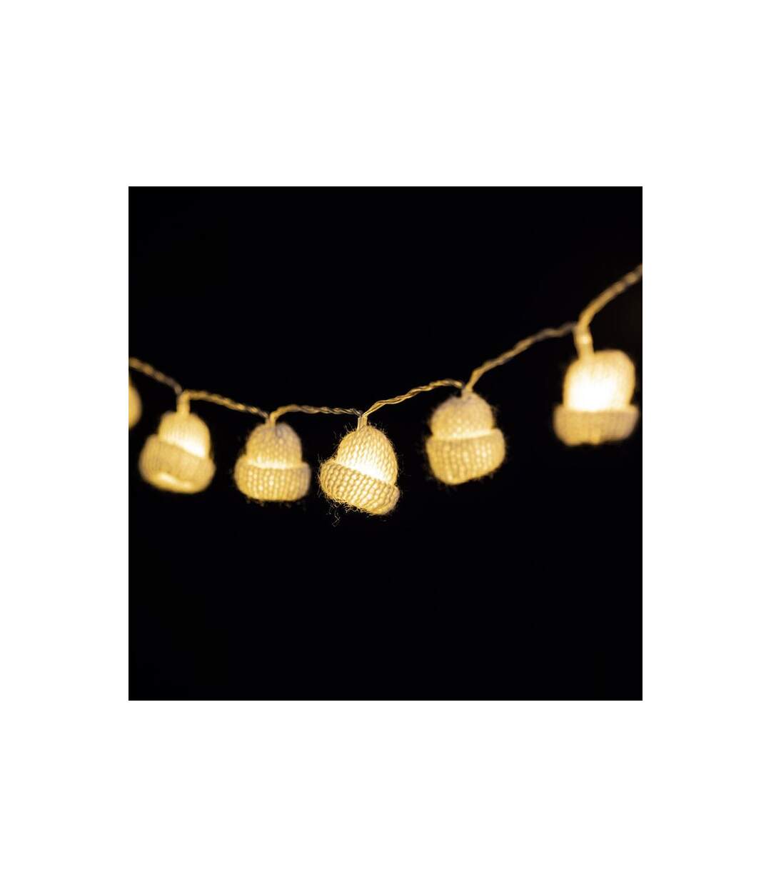 Guirlande Lumineuse Bonnet 220cm Blanc-1
