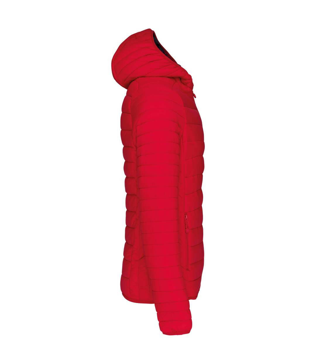 Mens lightweight hooded padded jacket red Kariban