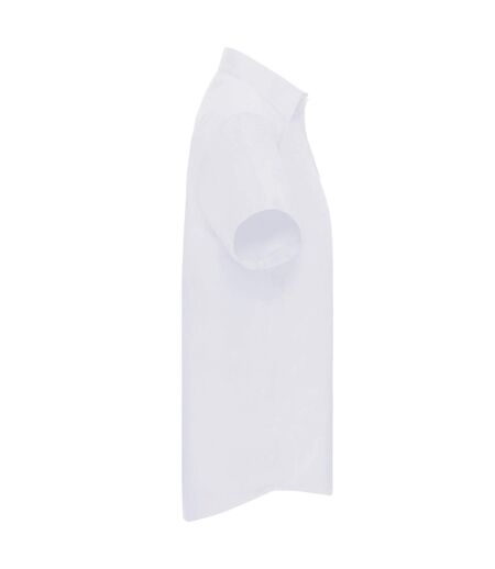 Chemise Manches Courtes Homme Blanc Russell