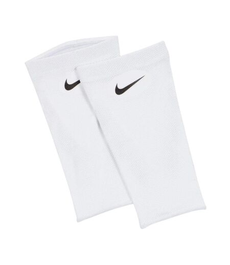 Elite Swoosh Shin Guard Sleeves White Black Nike