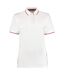 Kustom Kit Womens/Ladies St Mellion Cotton Pique Tipped Polo Shirt (White/Red) - UTPC6404