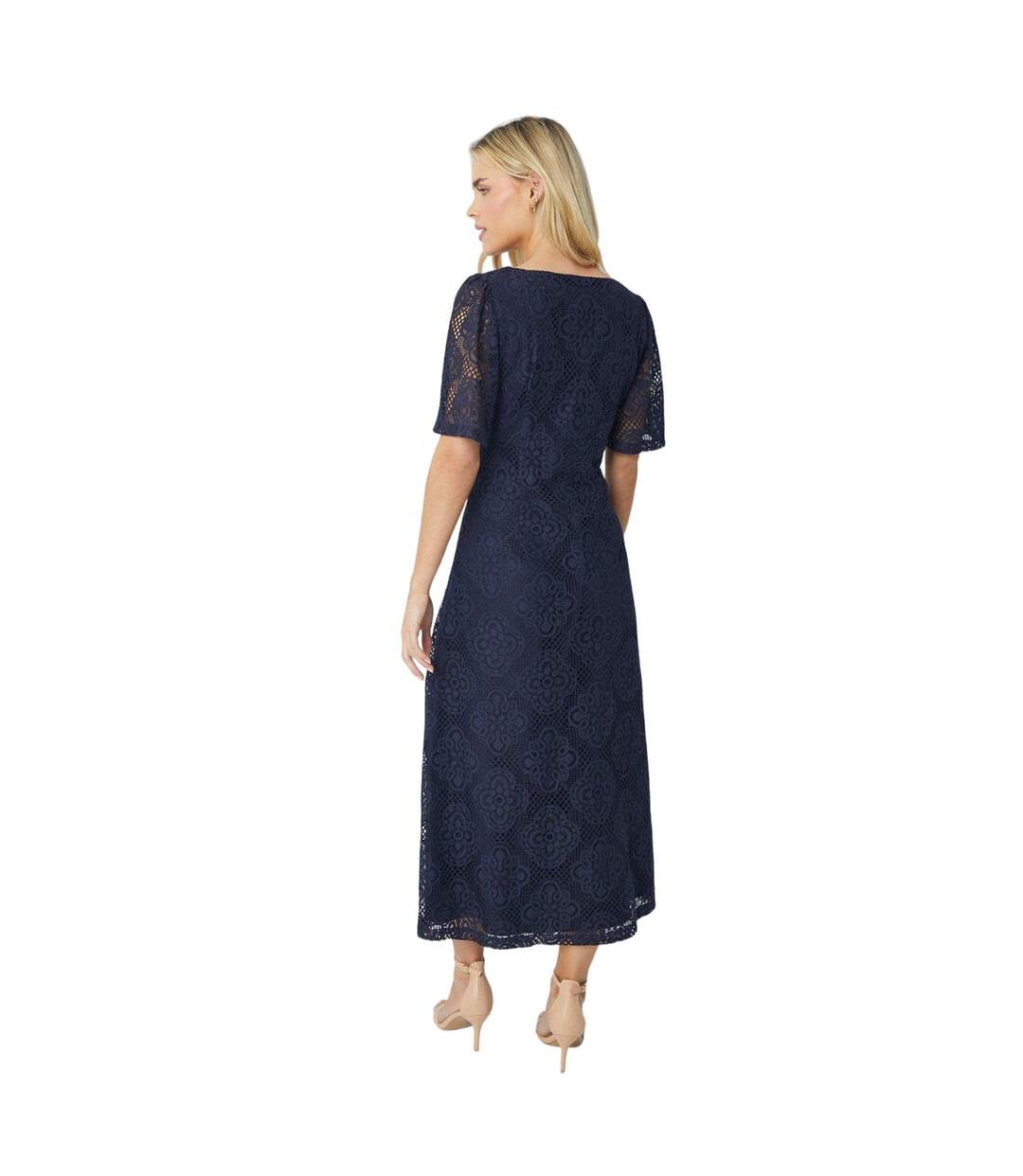 Robe mi-longue femme bleu marine Dorothy Perkins-2