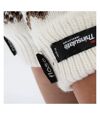 FLOSO Ladies/Womens Thinsulate Fairisle Thermal Gloves (3M 40g) (White) - UTGL519