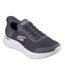 Mens go walk flex slip-in trainers grey/white Skechers