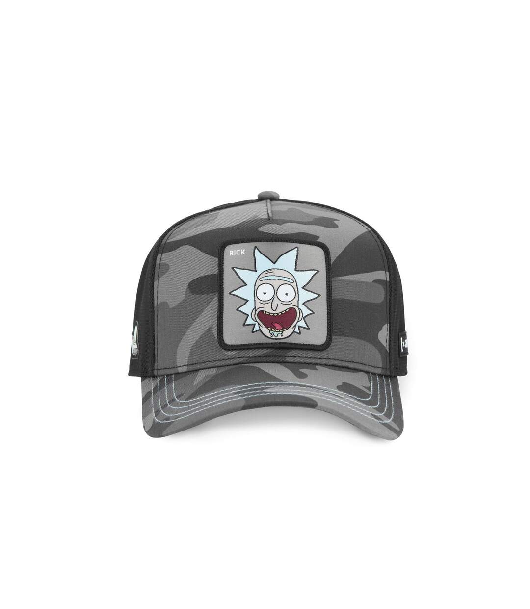 Casquette trucker premium en sergé de coton Rick & Morty Black Camo Capslab-2