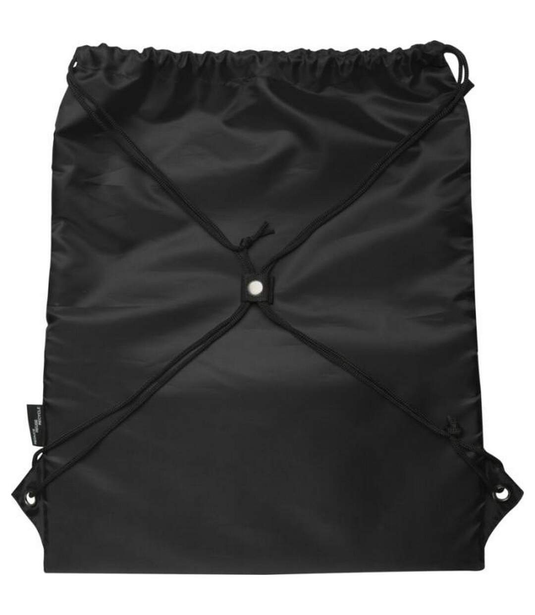 Bullet Adventure Recycled Insulated Drawstring Bag (Solid Black) (One Size)
