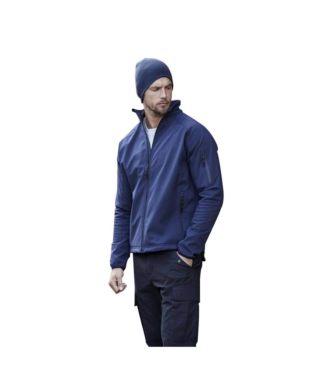 Veste Softshell Homme Bleu Marine Tee Jays-1
