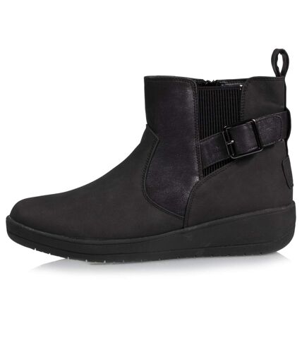 Isotoner Bottines femme bi-matière avec boucle