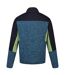 Regatta Mens Coladane VI Marl Full Zip Fleece Jacket (Moroccan Blue/Navy/Piquant Green Marl)