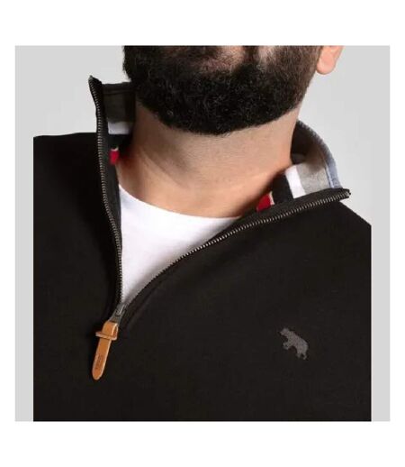 Sweat Motif/style Logo Brodé D555 Russel Homme Noir Duke