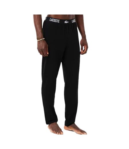 Bas de pyjama noir homme lacoste 3h8302