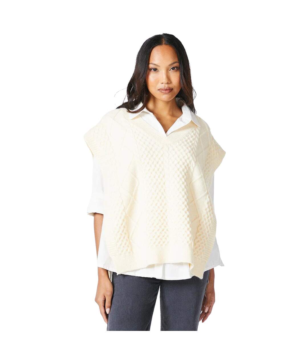 Tabard femme blanc cassé Principles-1