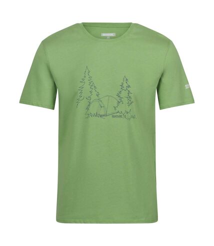 T-shirt breezed homme vert piquant Regatta