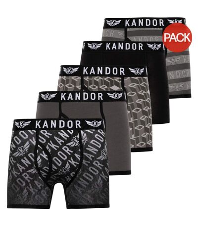 Boxers lingo homme noir Kandor