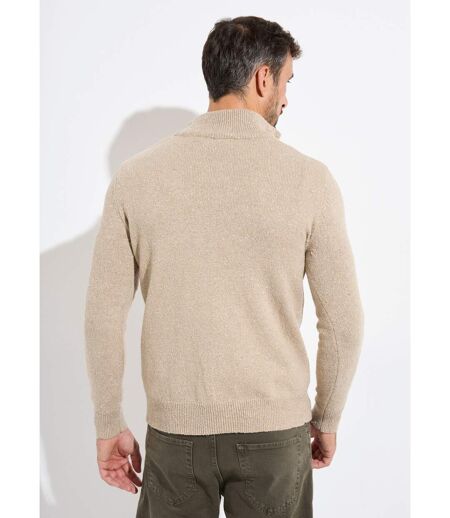 Pull col montant zippé, coupe ajustée