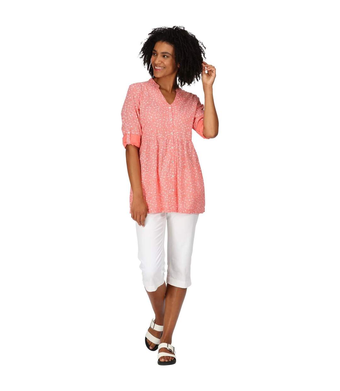 Blouse Nemora Femme Rose Coquillage Regatta-1