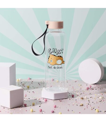Bouteille en plastique 55cl collection KAWAII Chat