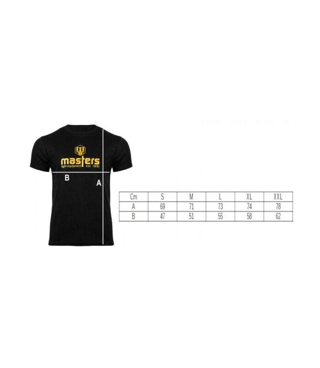 T-shirt Basic Homme Noir Masters-4