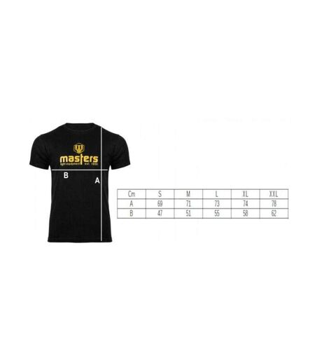 T-shirt Basic Homme Noir Masters
