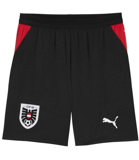 Mens World Cup 2026 Austria Fc Regular Home Shorts Black Red Puma