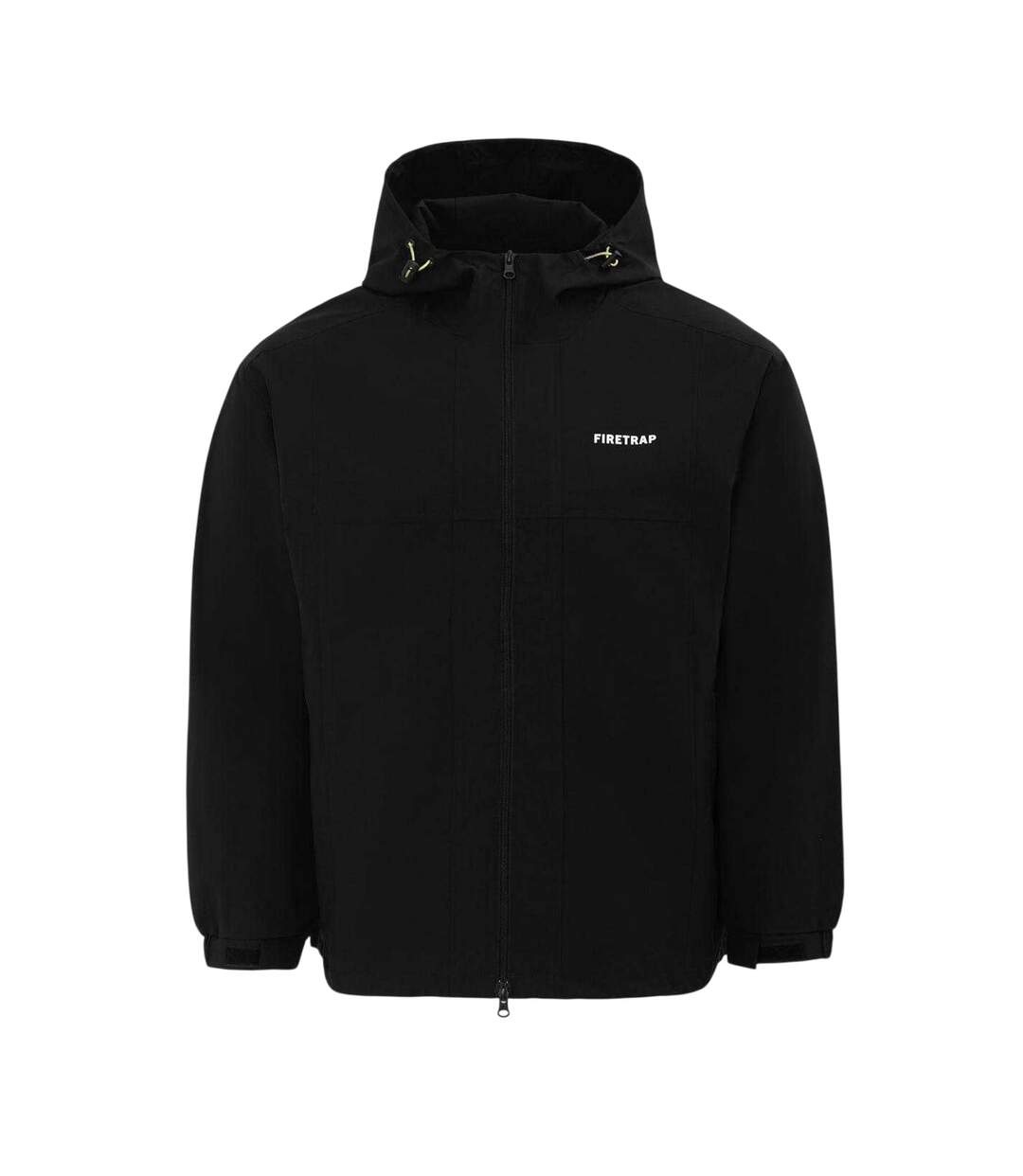 Mens Lightweight Hooded Jacket Black Firetrap-1