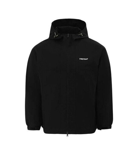 Mens Lightweight Hooded Jacket Black Firetrap