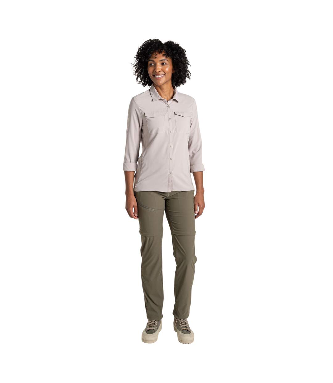 Chemisier Nosilife Pro Femme Champignon Clair Craghoppers-4