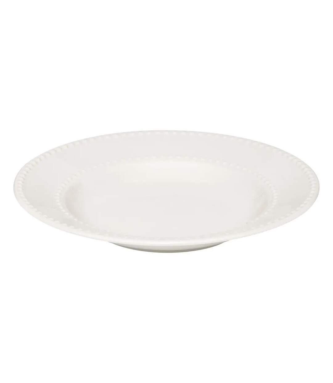 Lot de 6 Assiettes Creuses Perle 22cm Blanc-2