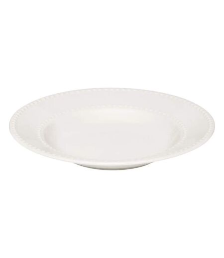 Lot de 6 Assiettes Creuses Perle 22cm Blanc