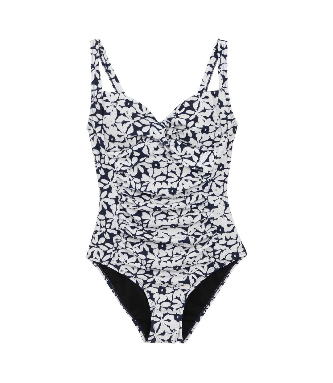 Maillot de bain 1 pièce sakari femme bleu marine / blanc Regatta-1