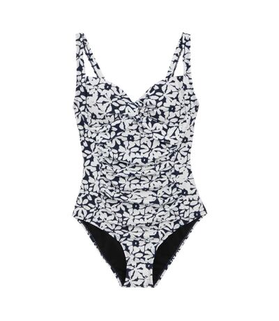 Maillot de bain 1 pièce sakari femme bleu marine / blanc Regatta