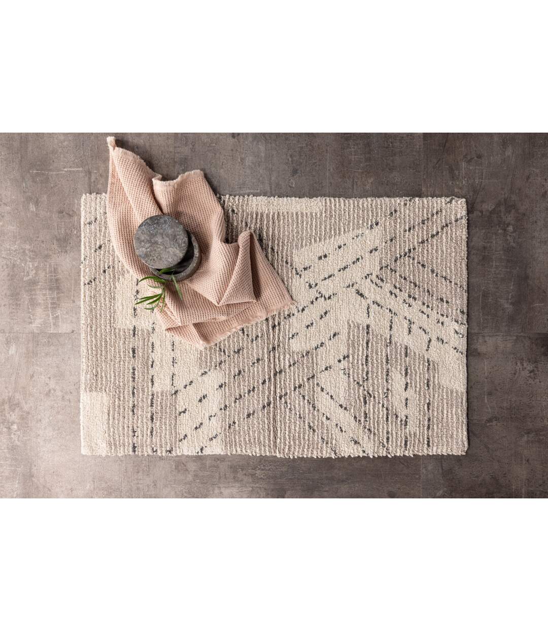 Tapis de Salle de Bain Lorentz 60x90cm Grège-3