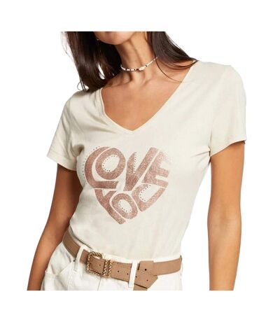 T-shirt Beige Femme Morgan DCOOL - M